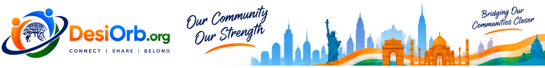 DesiOrb.org — Connect, Share, Belong. Our Community, Our Strength. Bridging Our Communities Closer.